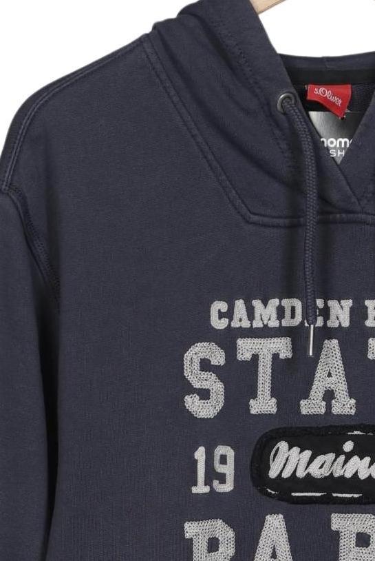 s.Oliver Men Hoodie Navy Size L 7
