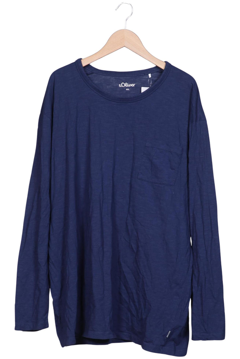 s.Oliver Men Long Sleeve Shirt Navy 4XL 3