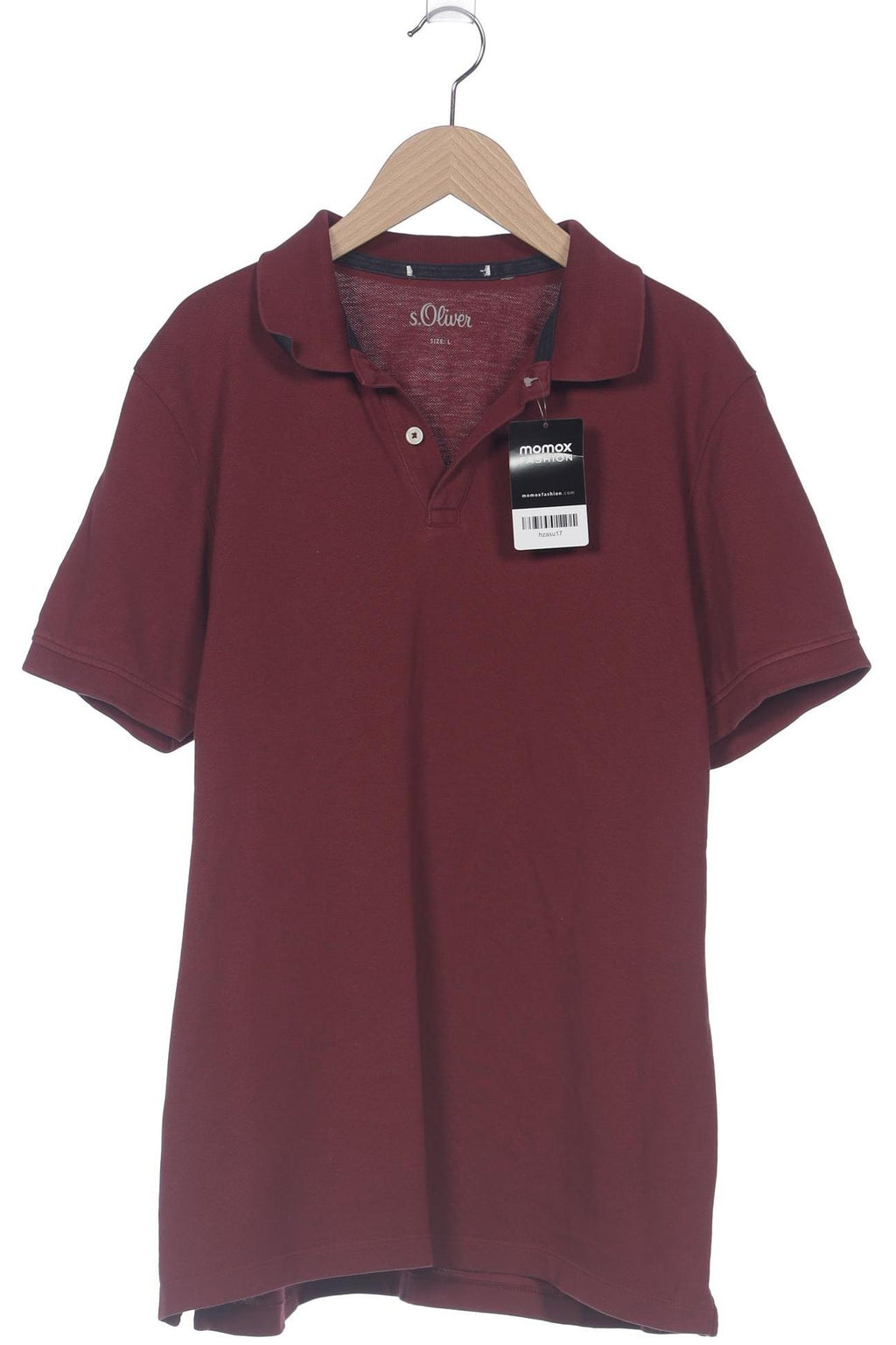 s.Oliver Polo Shirt Bordeaux Size L 3