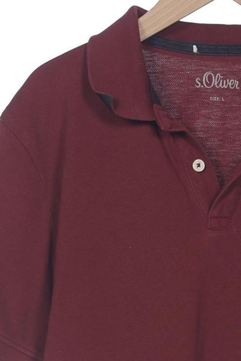 s.Oliver Polo Shirt Bordeaux Size L 4