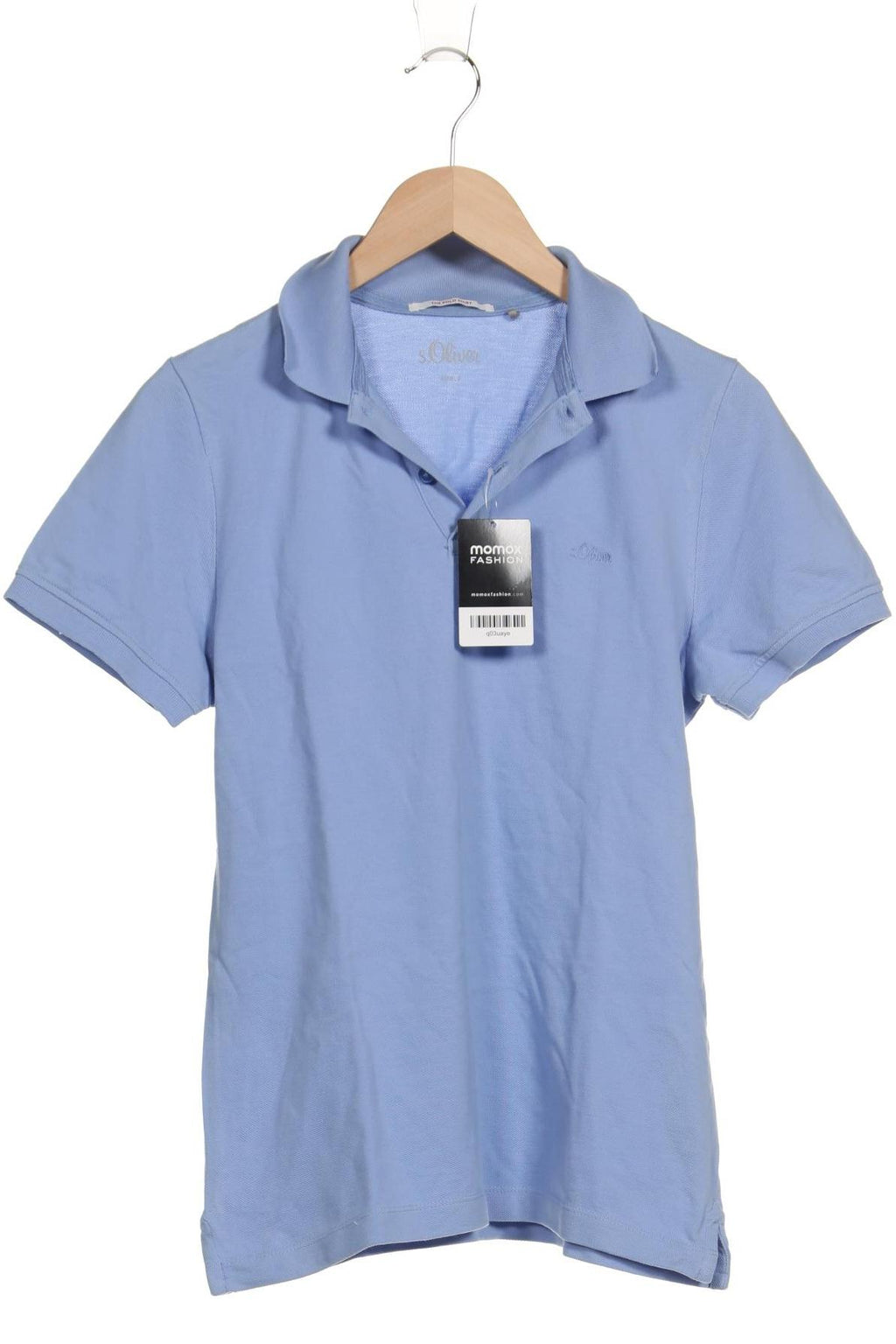 s.Oliver Polo Shirt Men Light Blue S Cotton 6