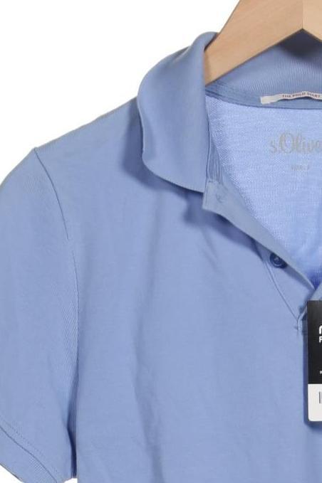 s.Oliver Polo Shirt Men Light Blue S Cotton 7