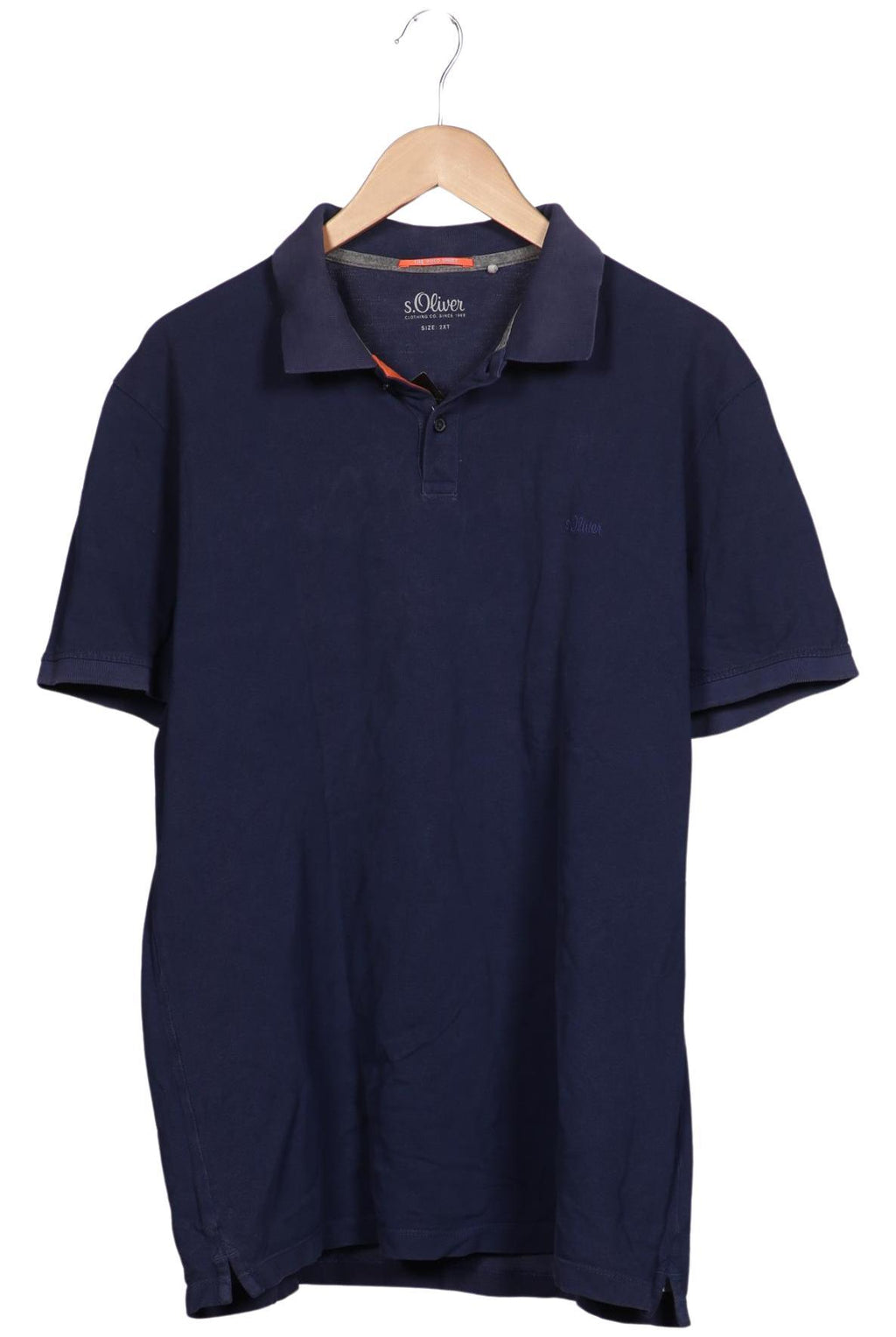 s.Oliver Polo Shirt Men Navy Blue XXL Cotton 8