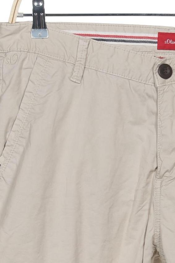 s.Oliver Herren Shorts Cream White W32 6