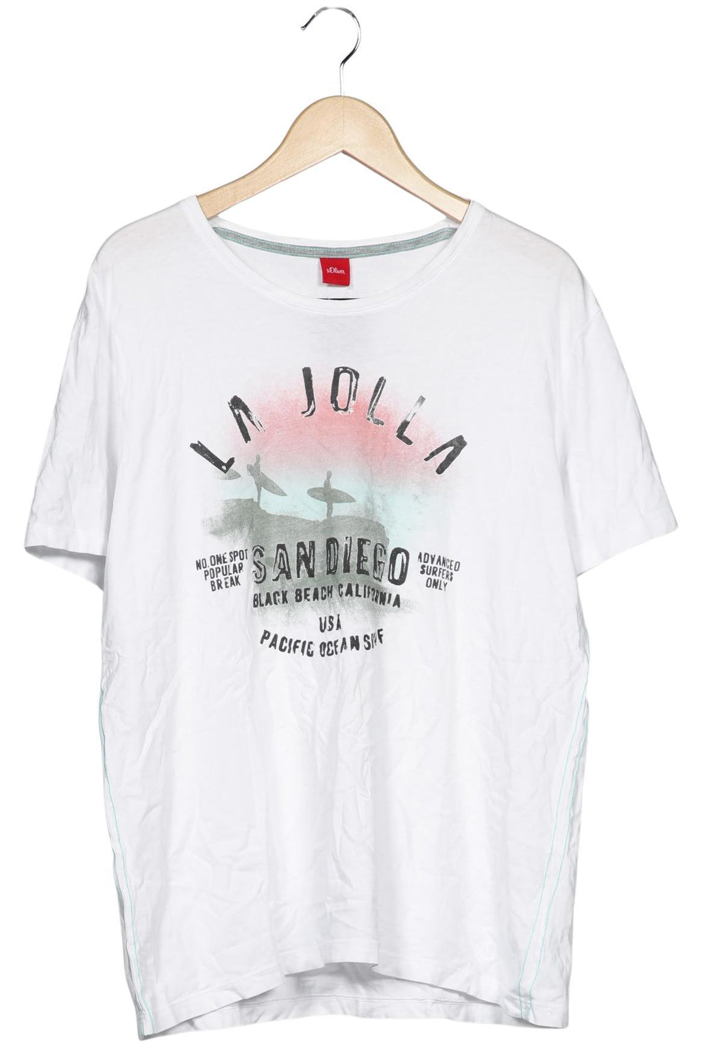 s.Oliver Herren T-Shirt White XL 4
