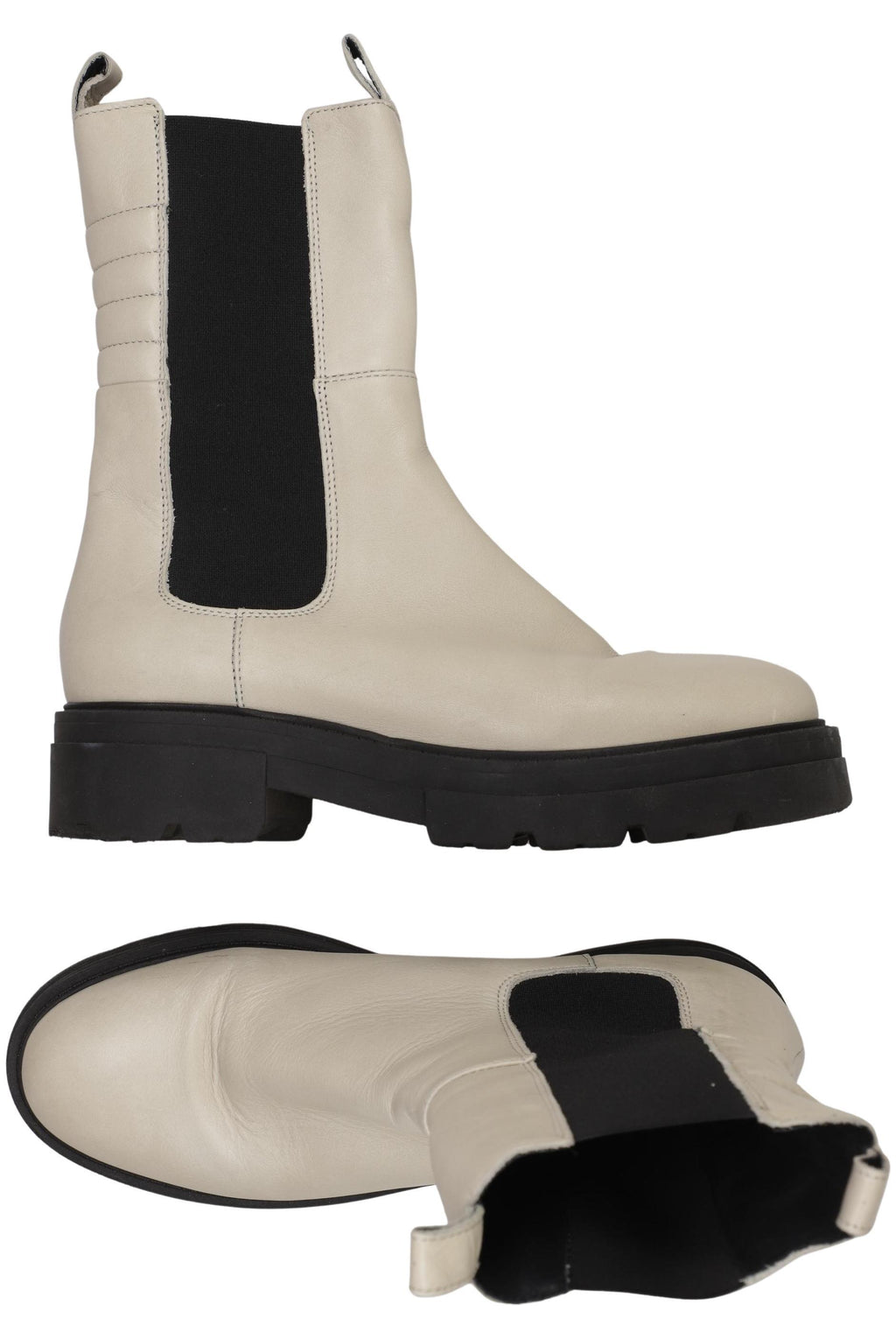 Sacha Bottes Femme Blanc Crème EU 41 Cuir 2
