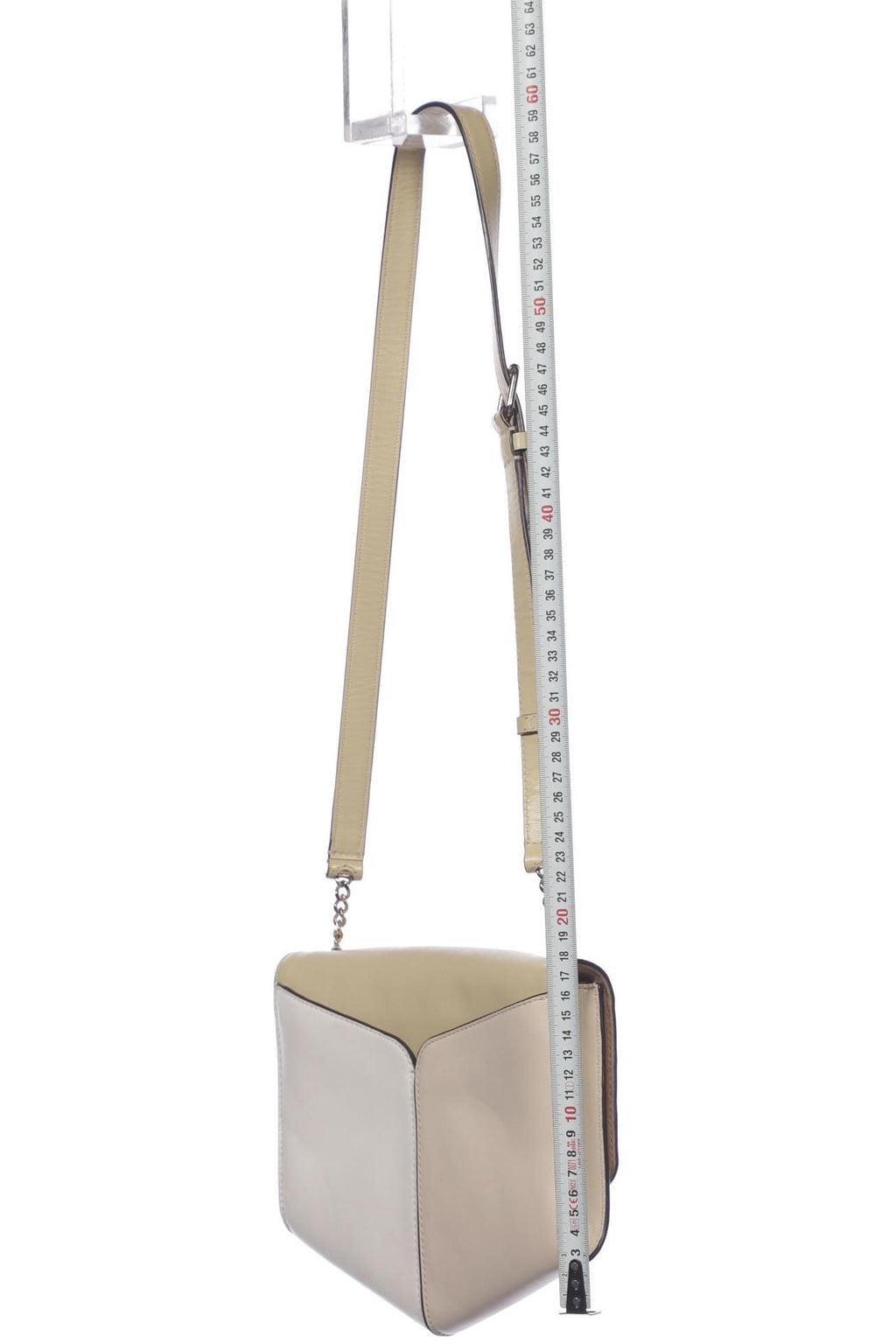 Sandro Small Leather Handbag Beige 5