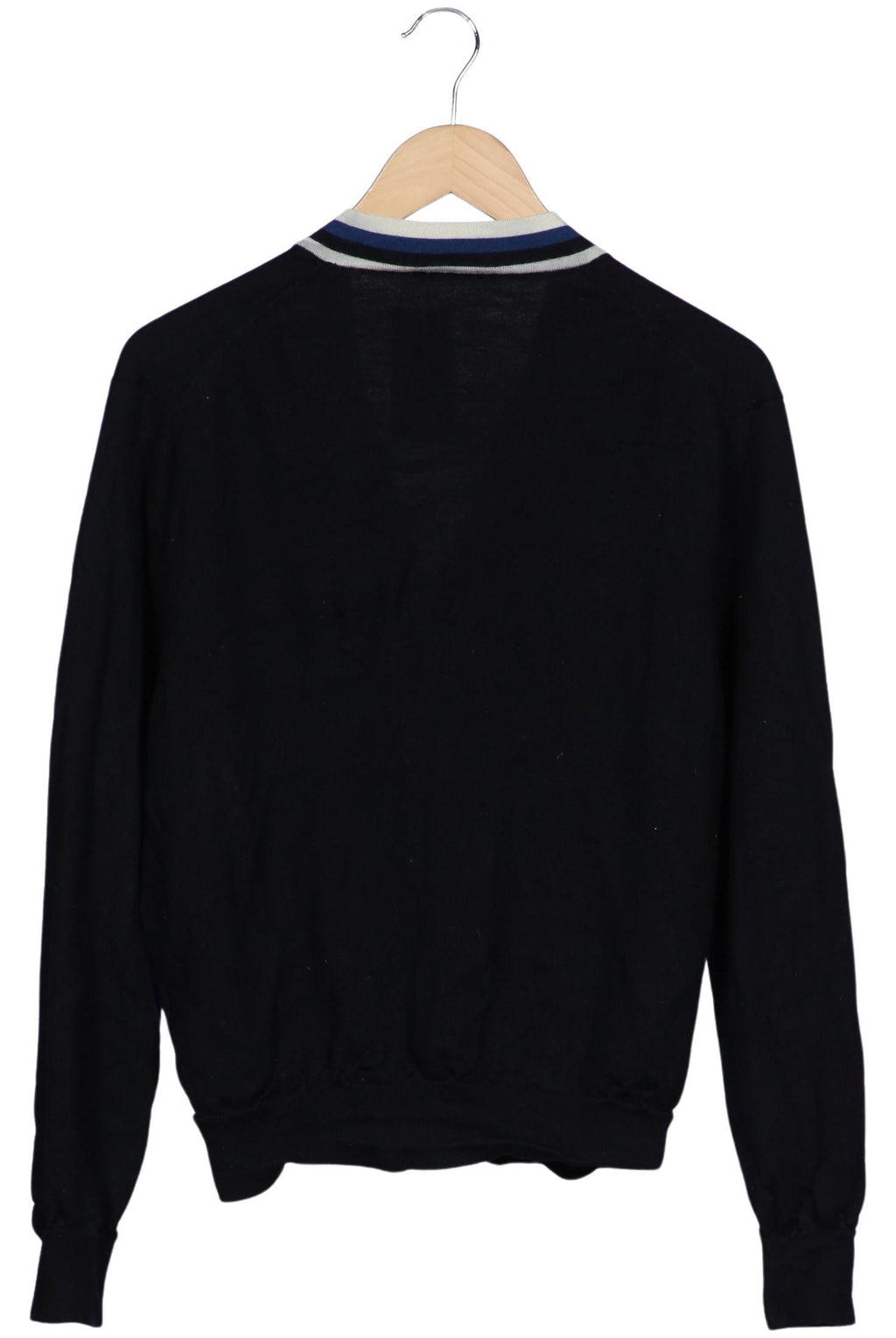 Sandro Men's Knit Cardigan Navy Blue Size XL Wool 5