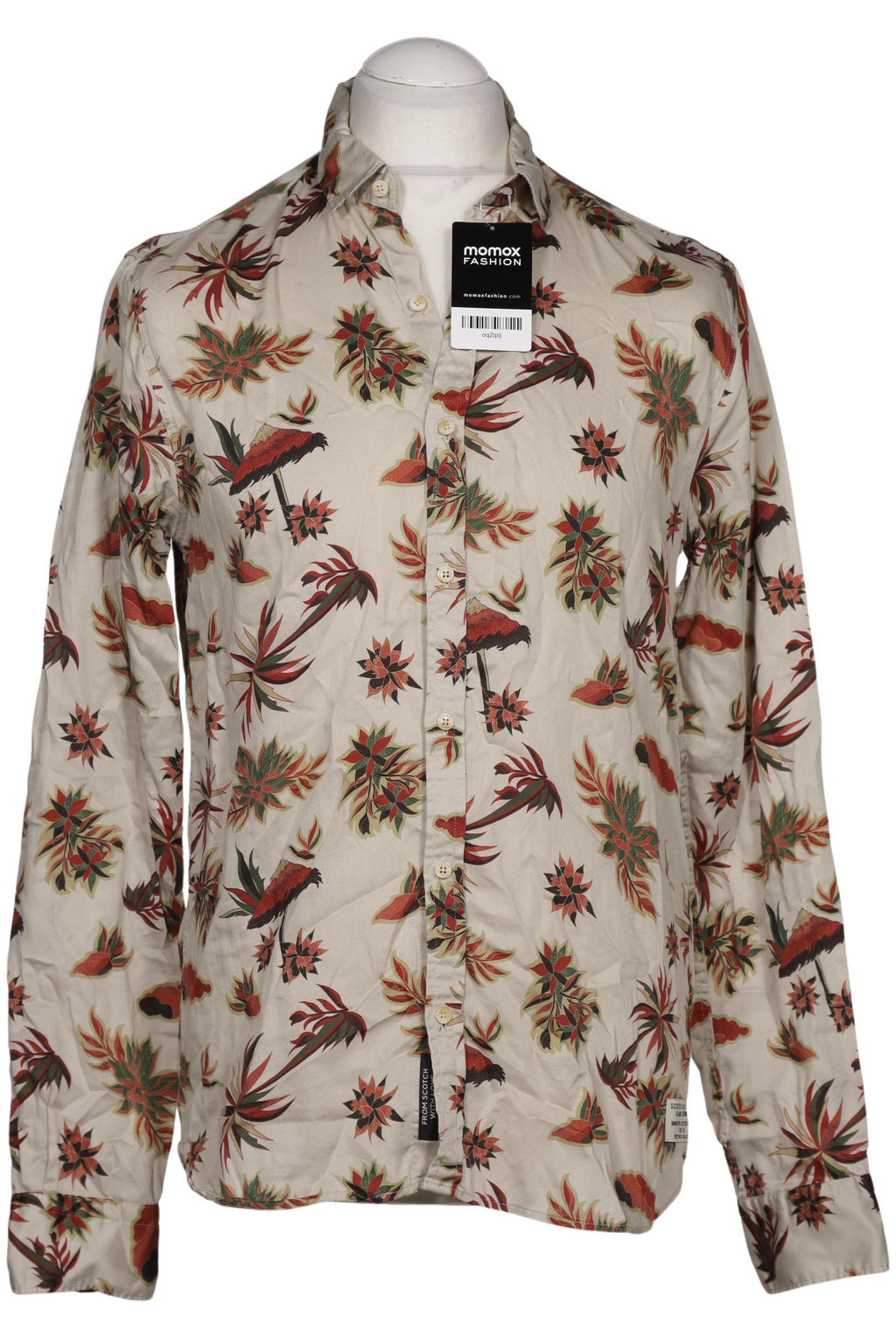 Scotch & Soda Men Shirt Beige M Cotton 9