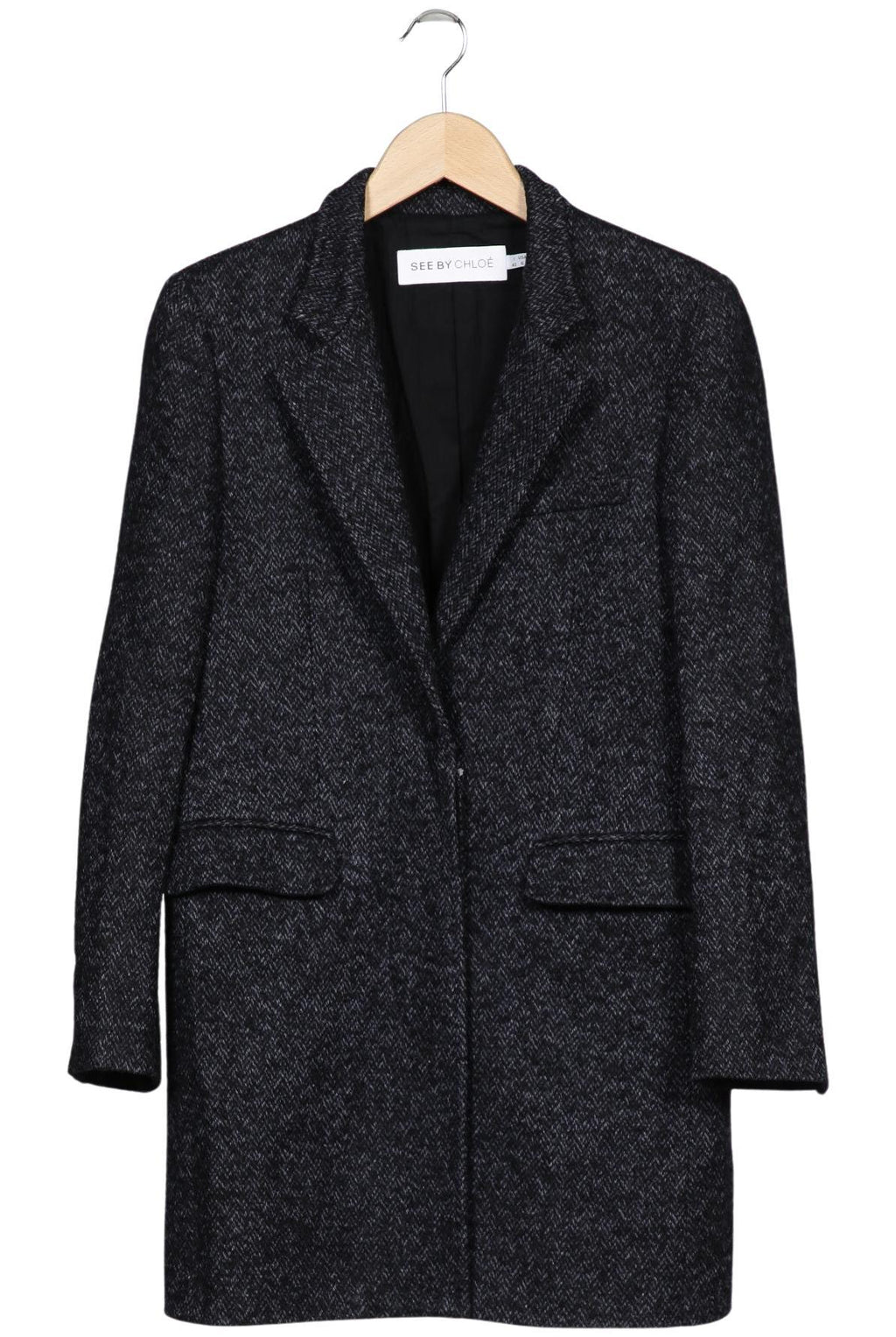 See by Chloe Women Coat Gray EU 38 2