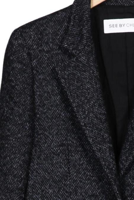 See by Chloe Women Coat Gray EU 38 4