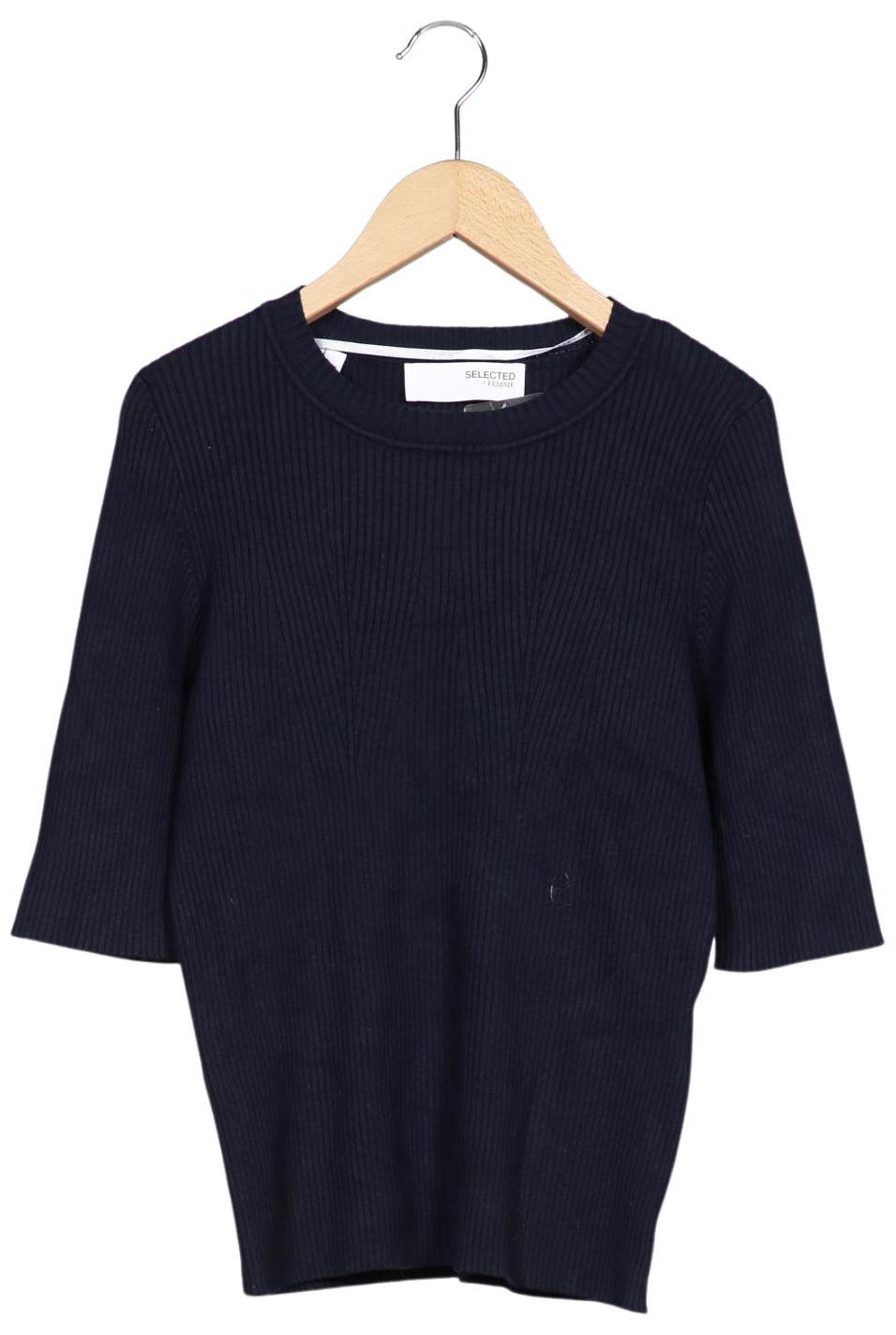 Selected Women's Sweater Navy Blue Size M 4