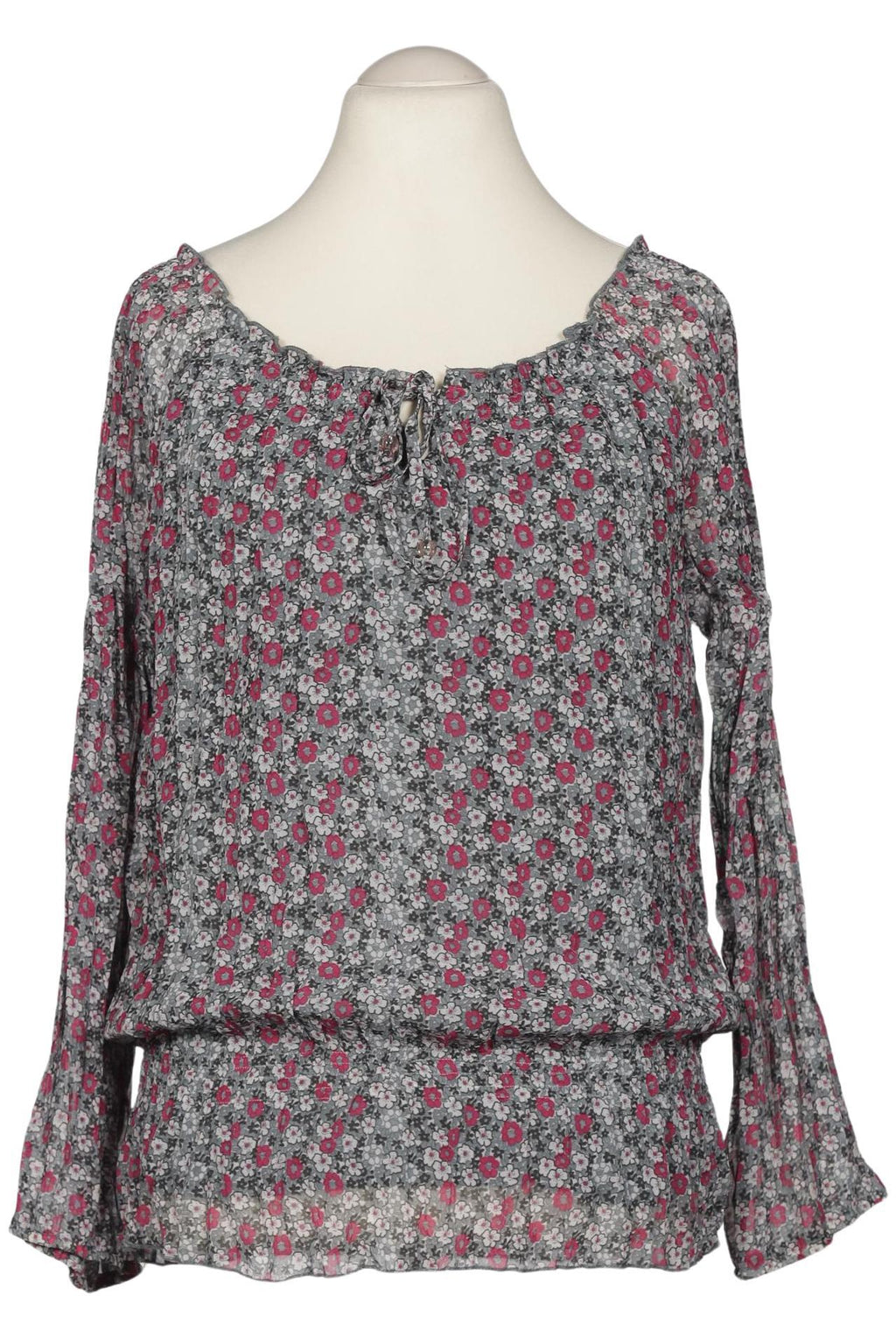 Selection by Ulla Popken Damen Bluse Grau Gr. L 2