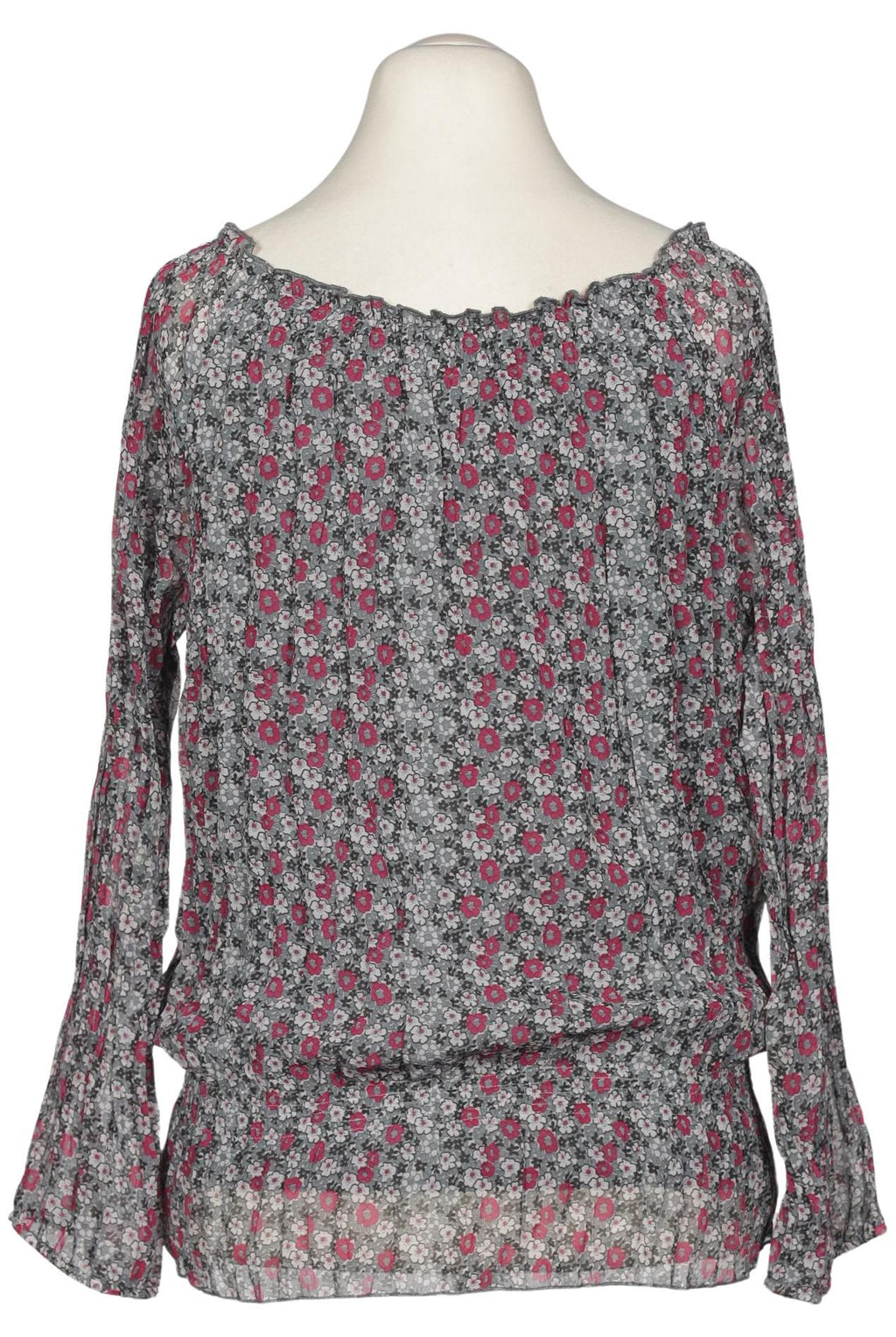 Selection by Ulla Popken Damen Bluse Grau Gr. L 3