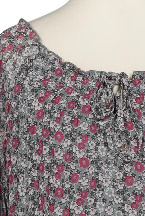Selection by Ulla Popken Damen Bluse Grau Gr. L 4