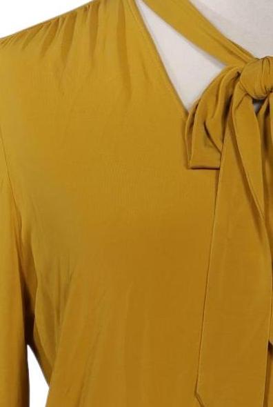 Set Damen Yellow Viscose Elasthan Blouse EU 38 4