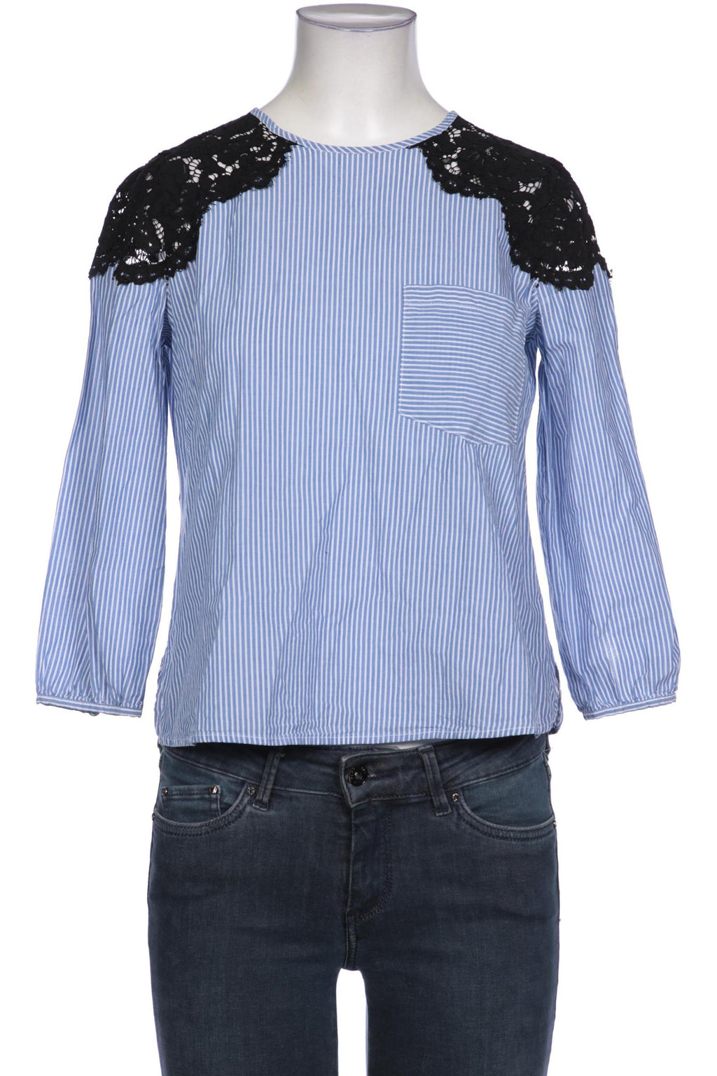 Damenbluse Hellblau Gr. S 2