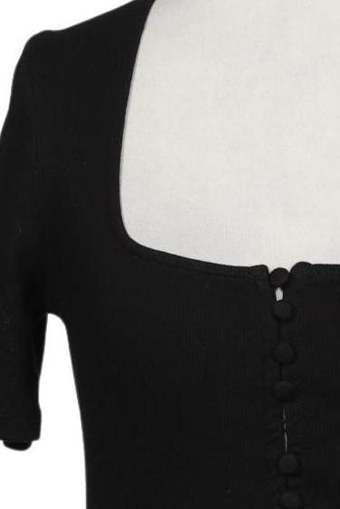 Sezane Women's Blouse Black S 4
