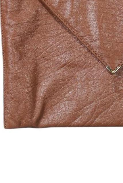 Sezane Damen Handtasche klein Leder Braun 4