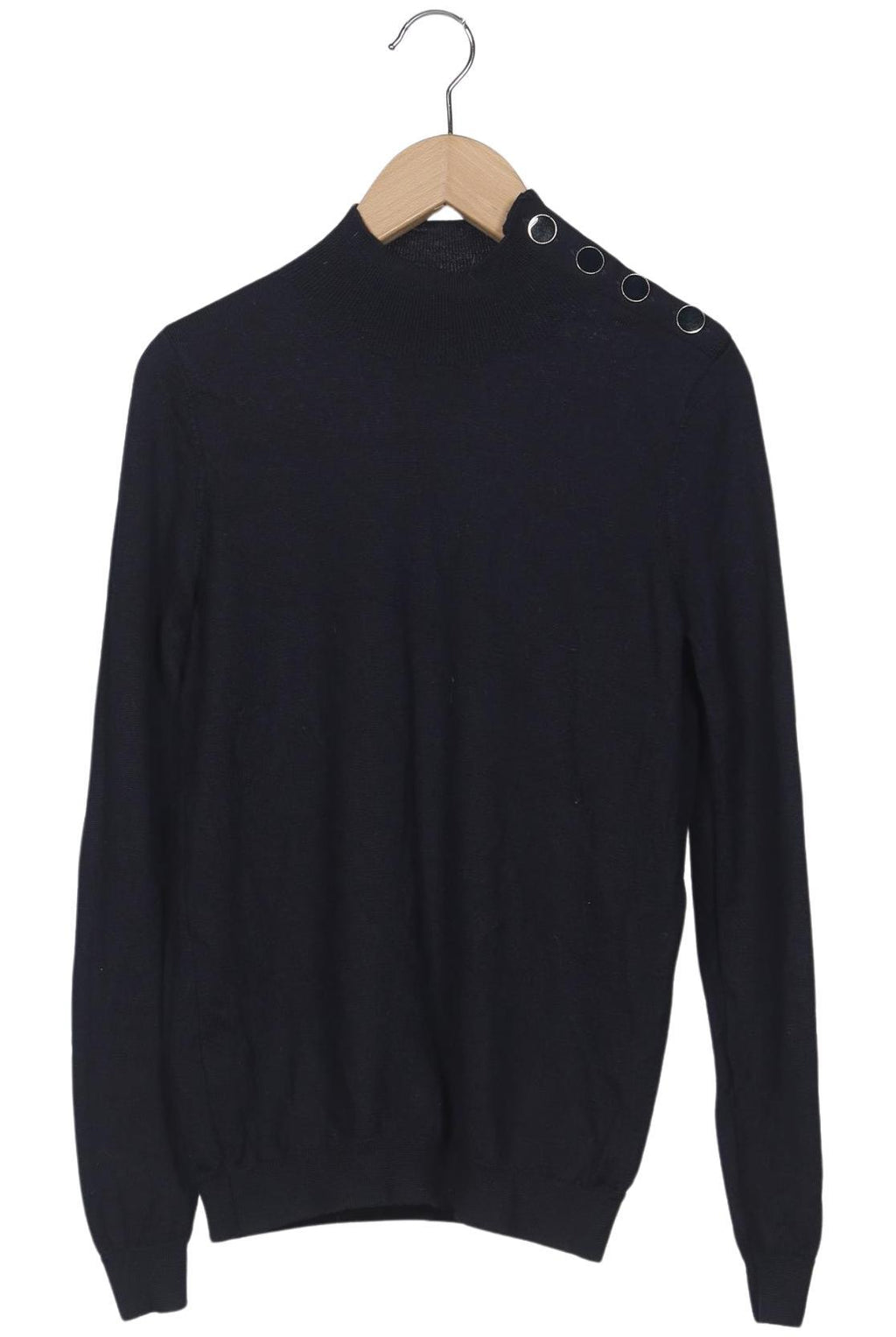 Sezane Women's Sweater Navy Blue Size XS Merino Synthetic 2