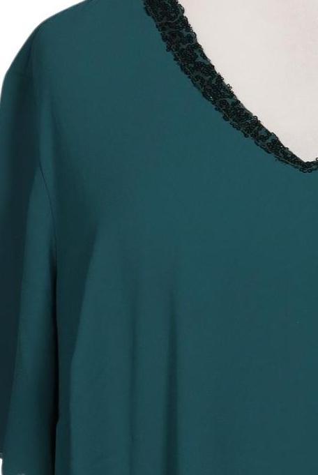 sheego Damen Blouse Green EU 46 4
