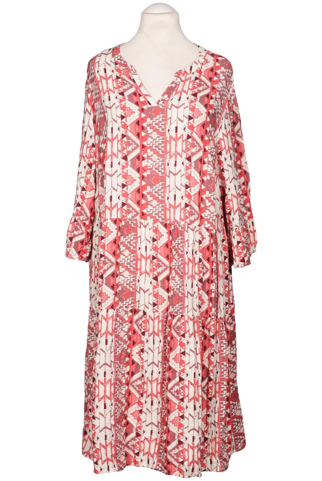 sheego Damen Dress Multicolor EU 52 3