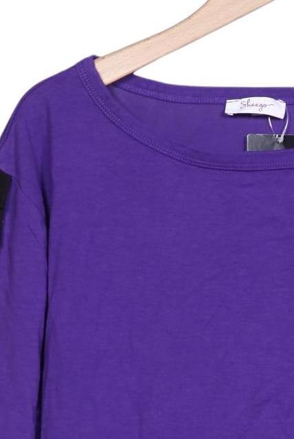 sheego Damen Langarmshirt Lila EU 44 3