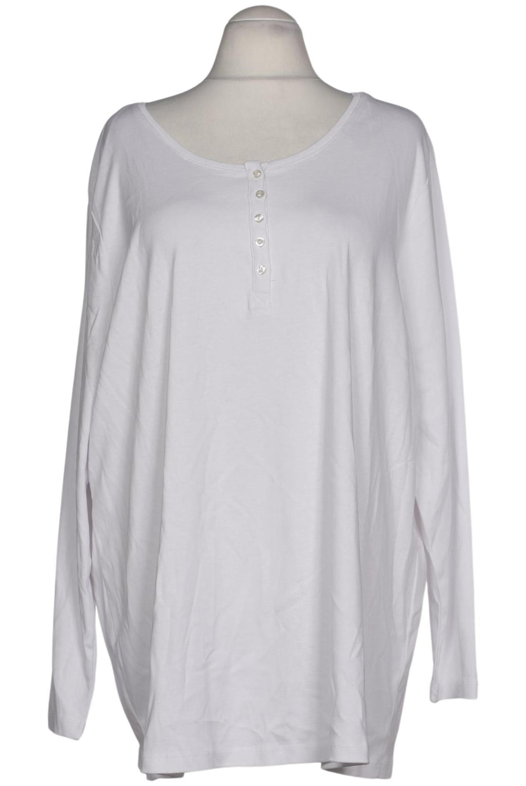 sheego Damen Langarmshirt Weiß EU 56 2