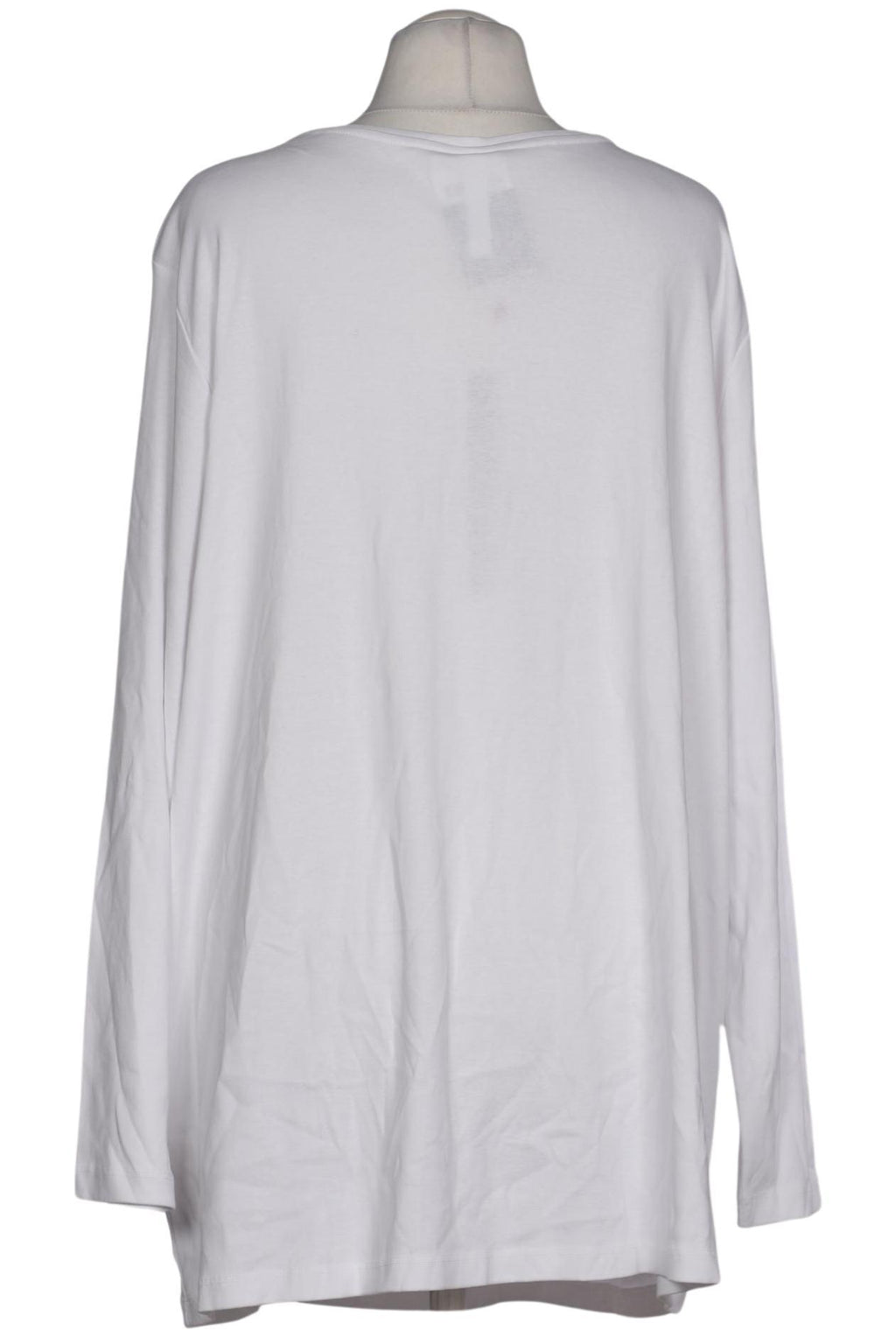 sheego Damen Langarmshirt Weiß EU 56 3