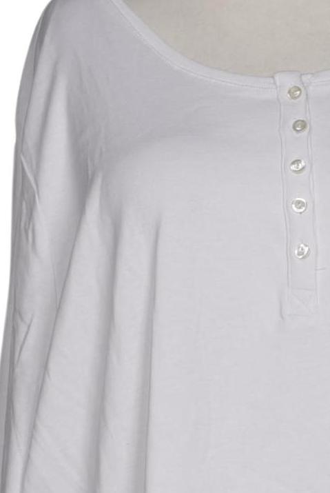 sheego Damen Langarmshirt Weiß EU 56 4
