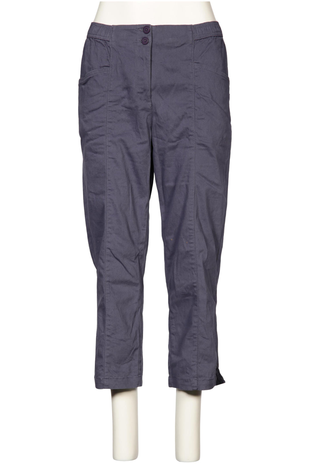 sheego Damen Stoffhose Grau EU 46 8