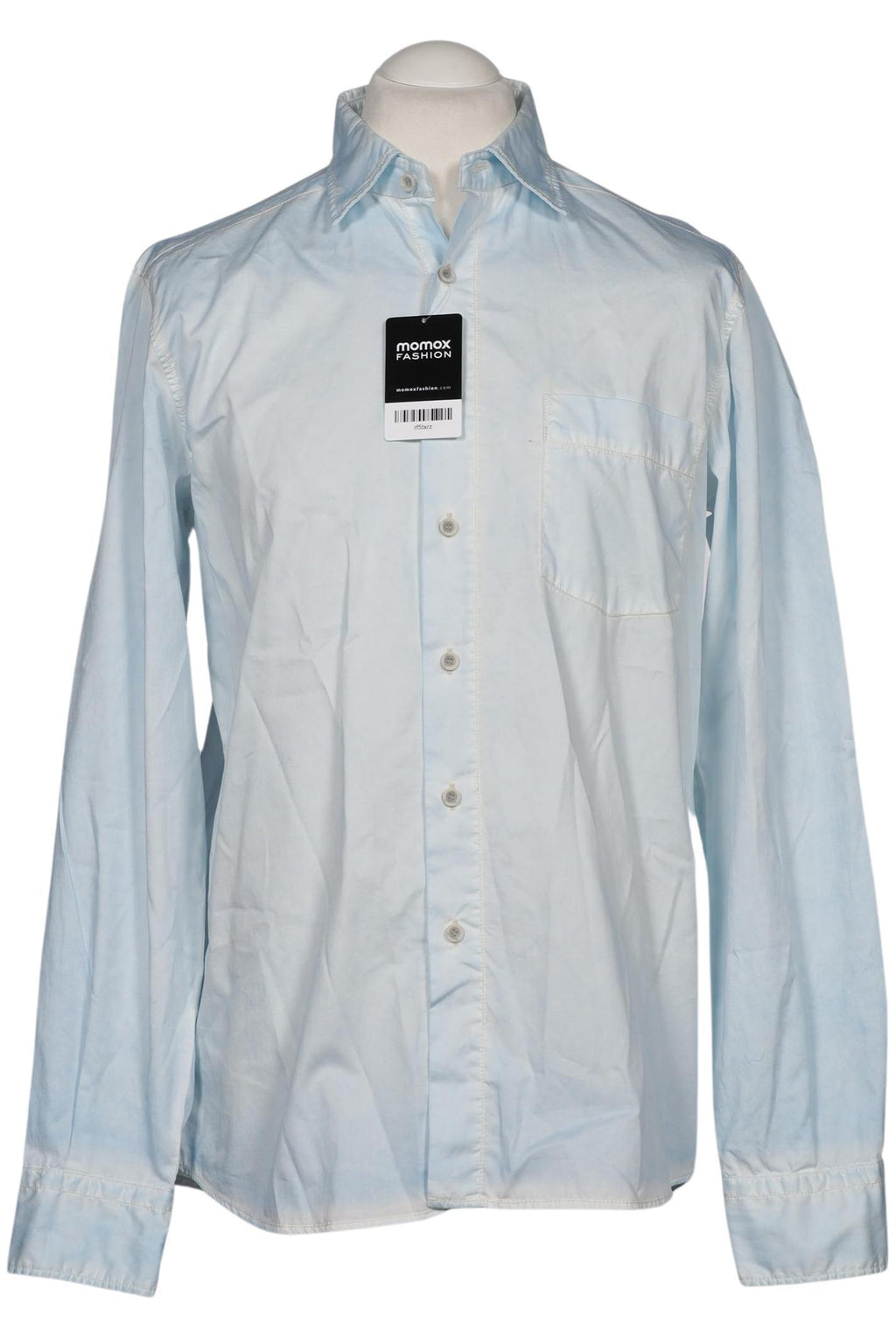 Signum Men Shirt Light Blue M Cotton 7
