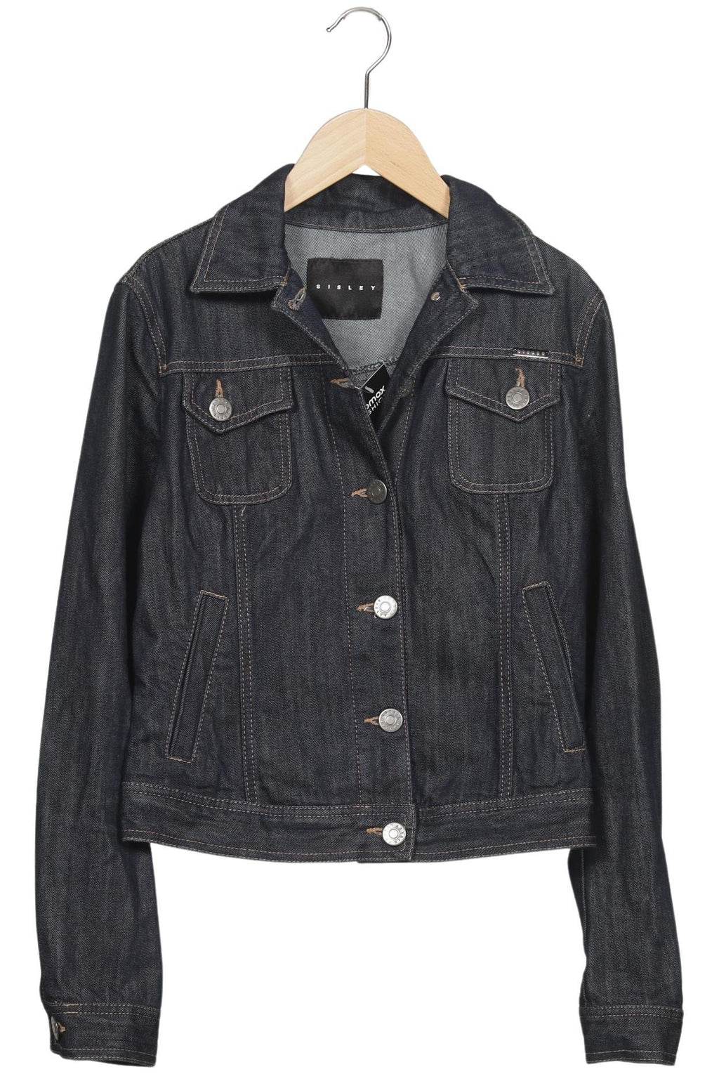Sisley Women Jacket Blue Size S Cotton 4