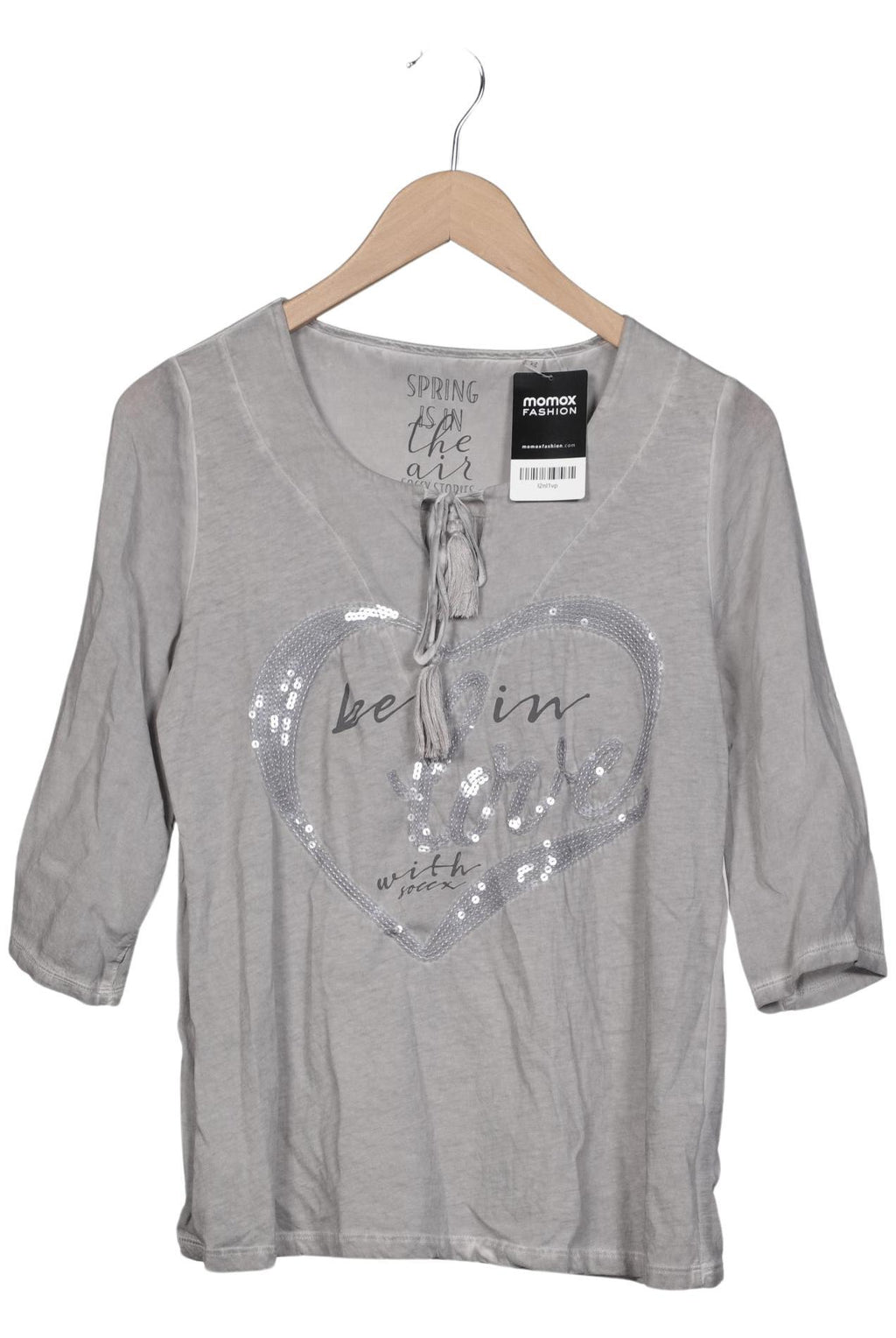 SOCCX Women's Blouse Gray EU 34 4