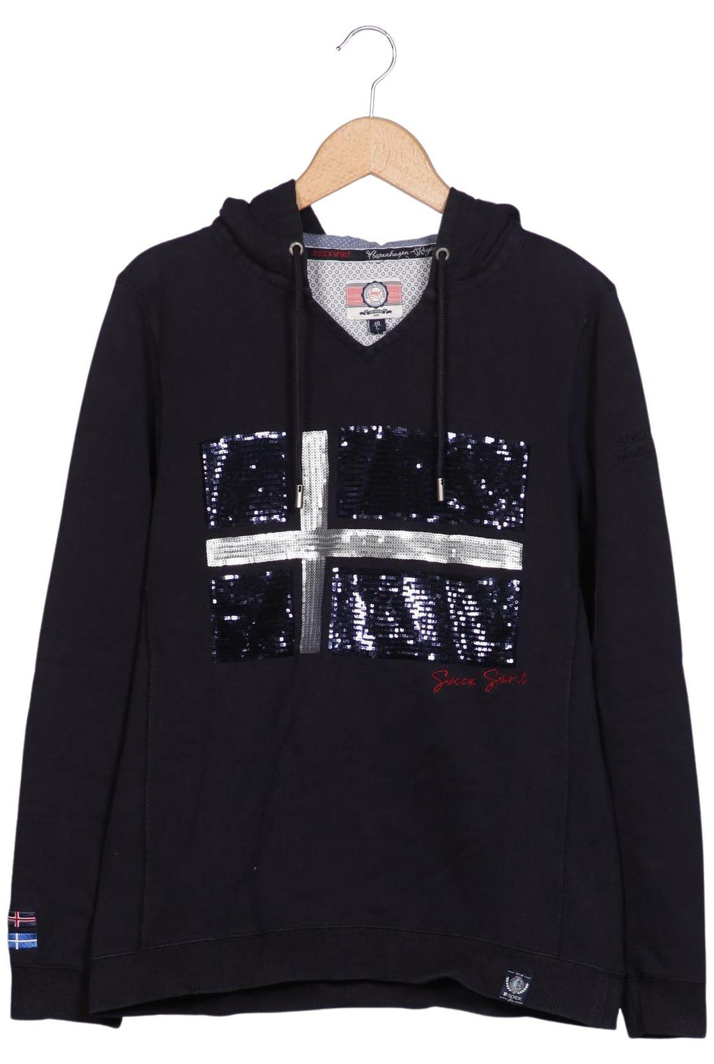 Soccx Damen Kapuzenpullover Schwarz EU 40 5