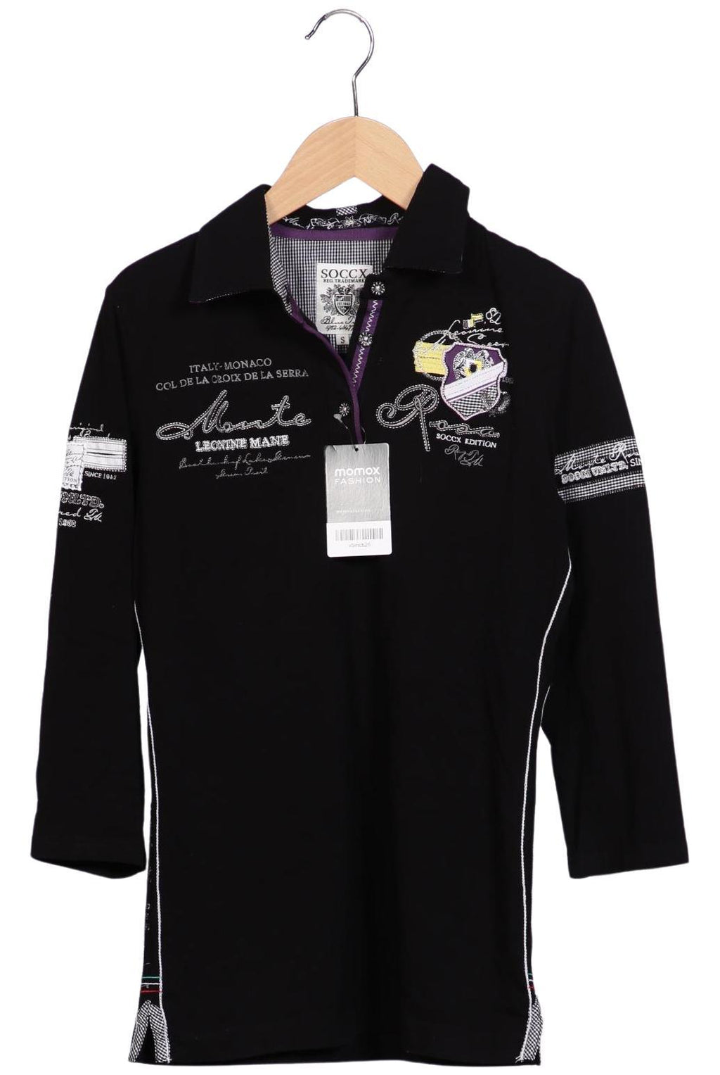 Soccx Women's Polo Shirt Black Size S 2