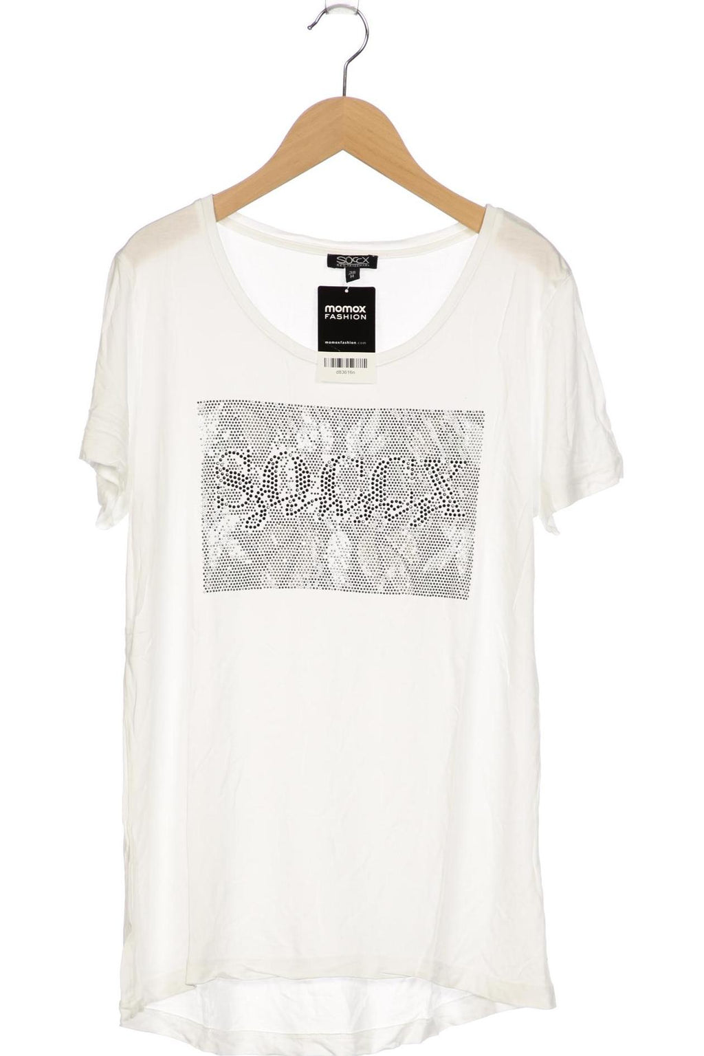 Soccx Damen T-Shirt, Weiß, Gr. EU 38 8