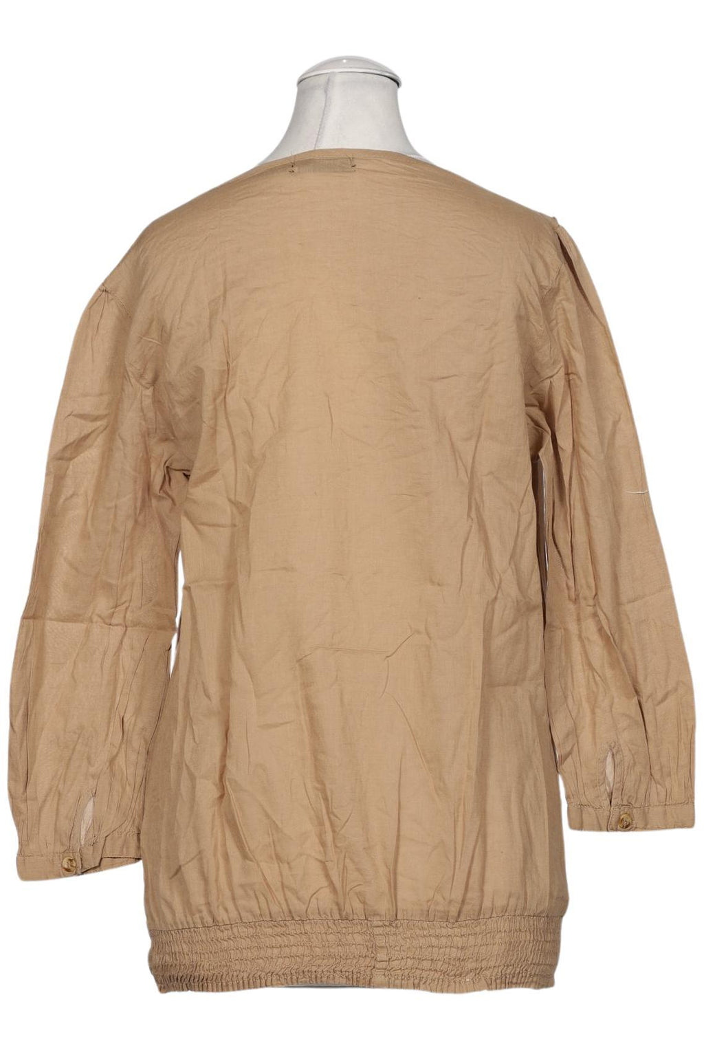 Stradivarius Damen Bluse Beige S Baumwolle 8