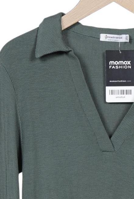 Stradivarius Damen Langarmshirt Green Size S 3