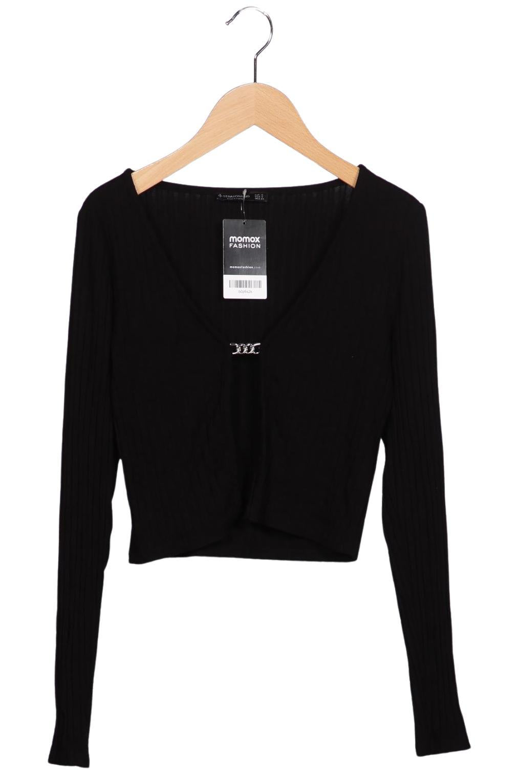 Stradivarius Women Long Sleeve Shirt Black Size S 2