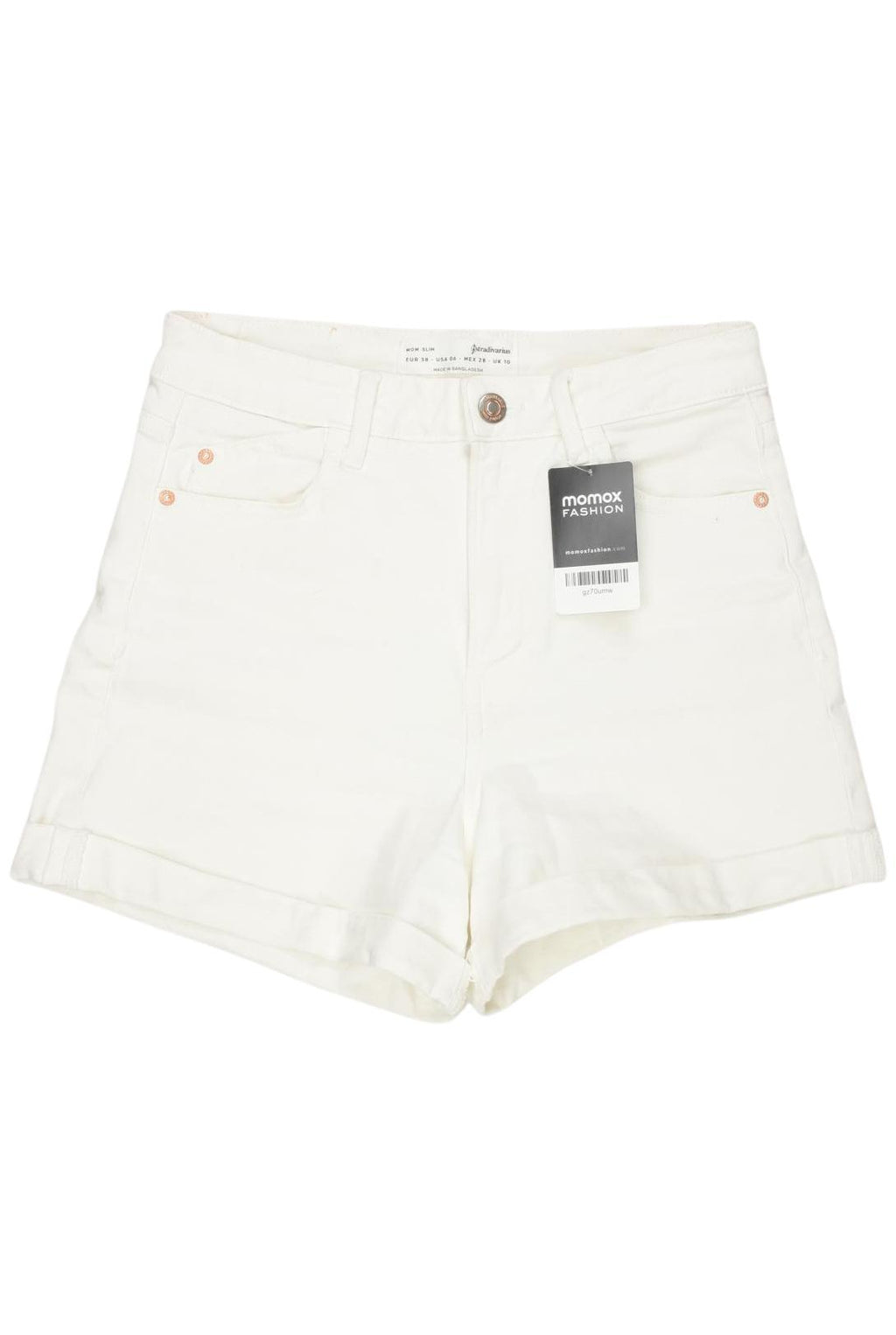 Stradivarius Damen Shorts White EU 38 7