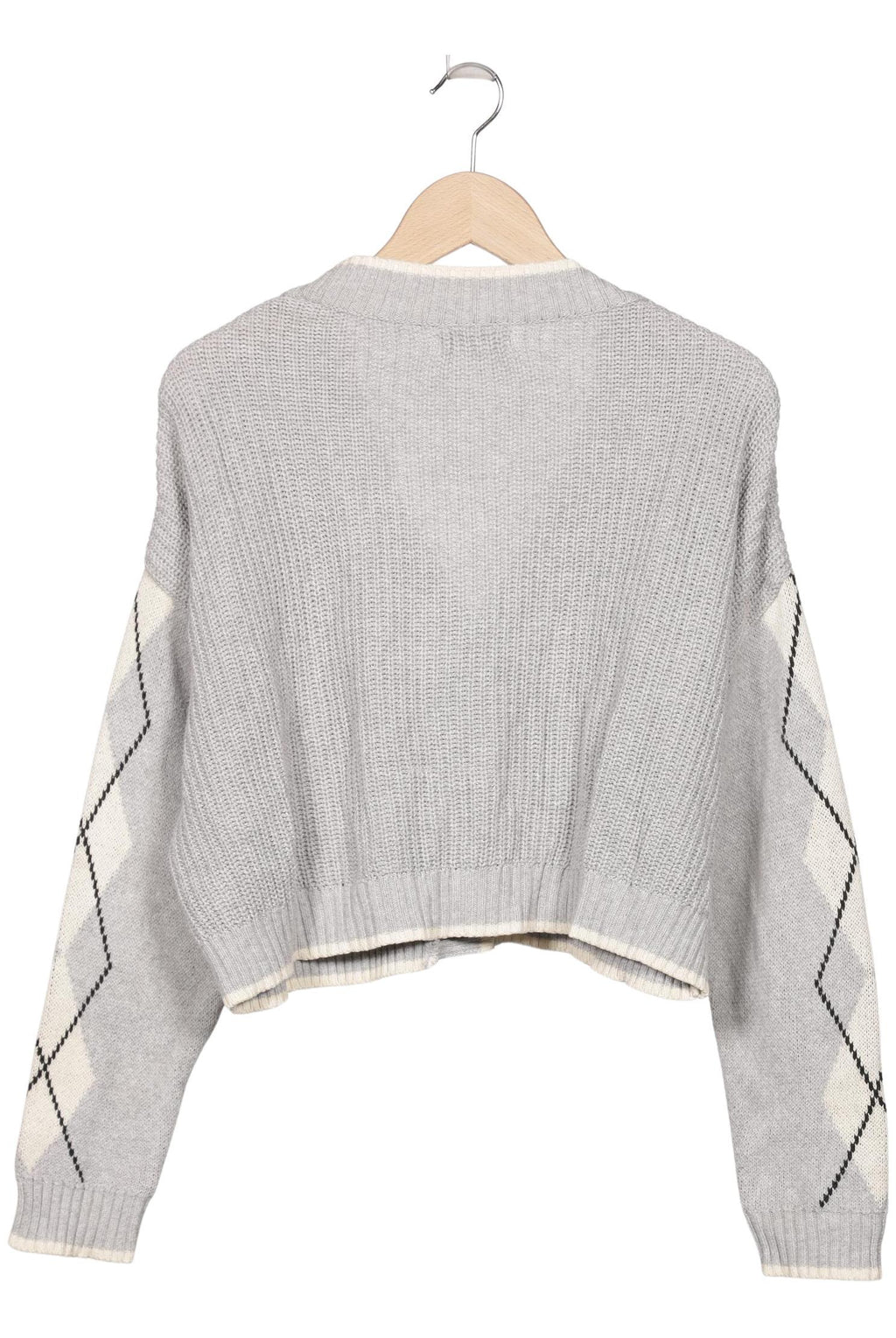 Stradivarius Cardigan Gray XS Cotton 3