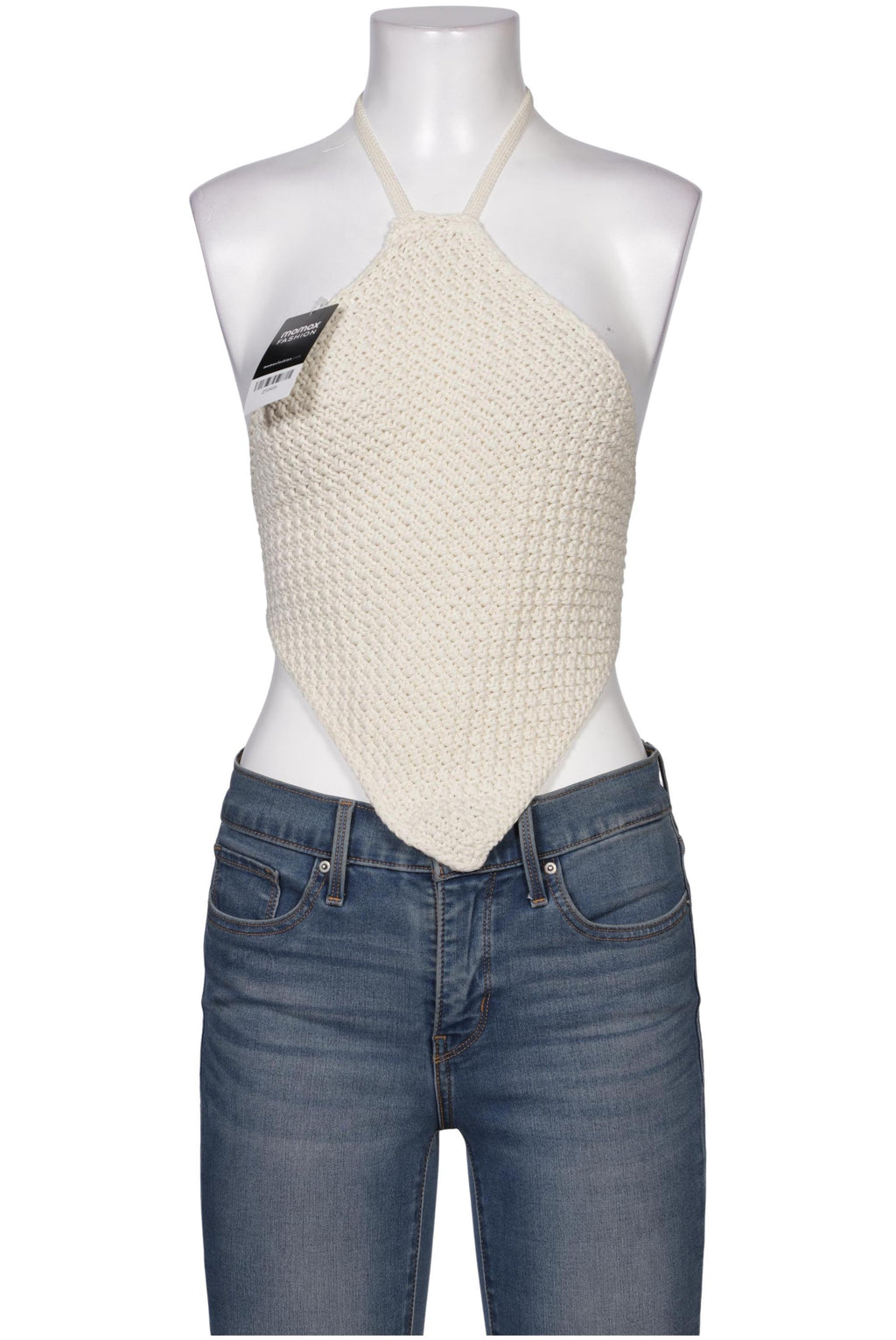 Stradivarius Top Cream White S 7