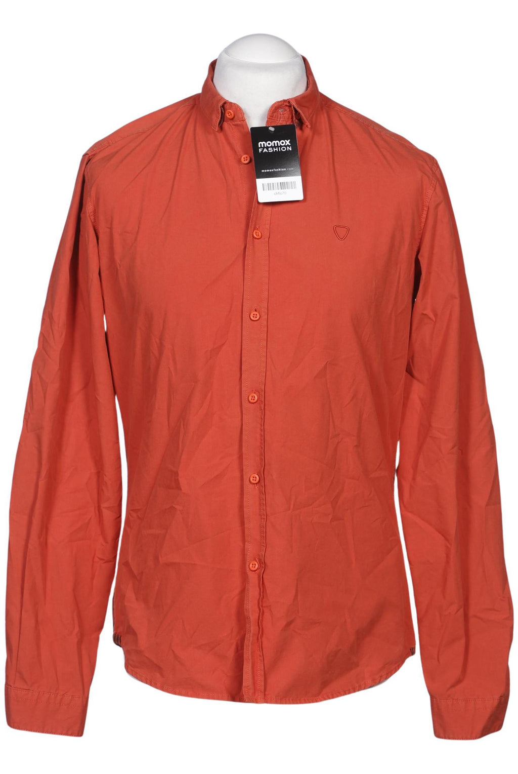 Strellson Herrenhemd Orange M Baumwolle 7