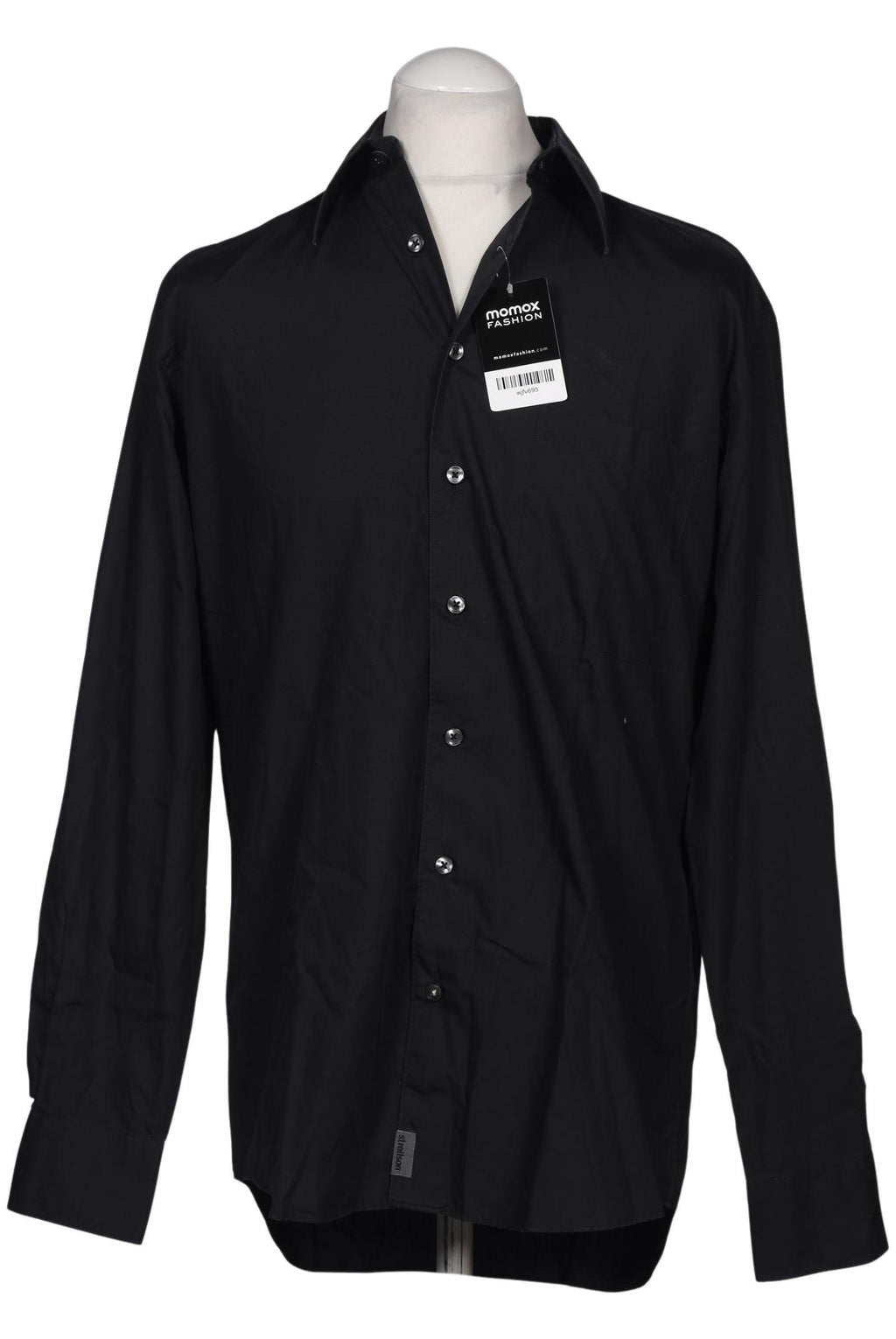 Strellson Men Shirt Black 39 Cotton 4