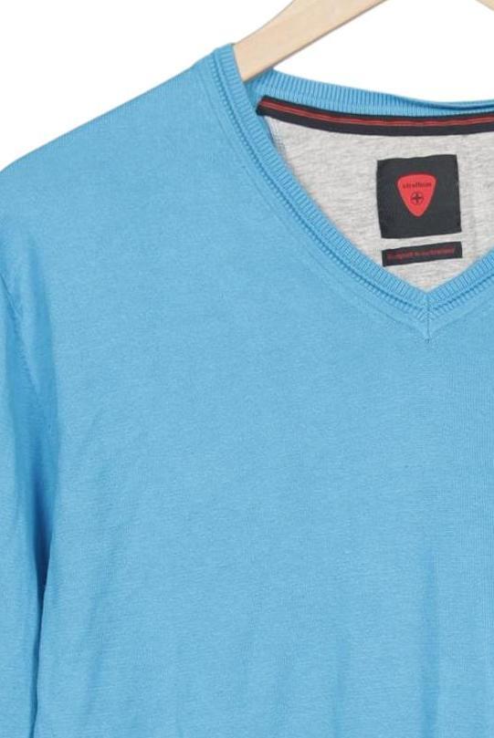 Strellson Men's Sweater Light Blue M Cotton 7