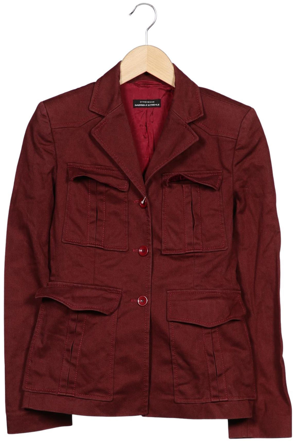 Strenesse Women Jacket Bordeaux EU 34 2