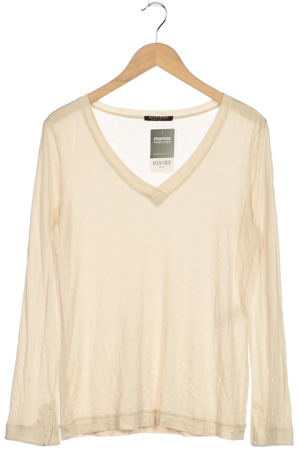 Strenesse Women Long Sleeve Shirt Beige EU 40 3