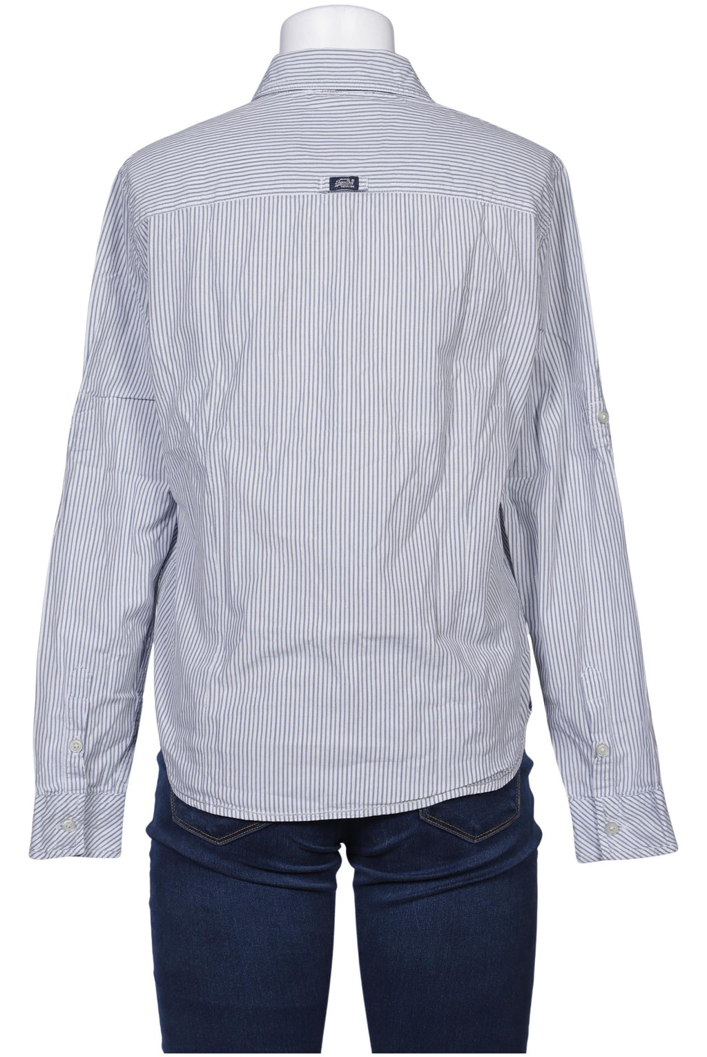 Superdry Damen Bluse Grau S Baumwolle 9