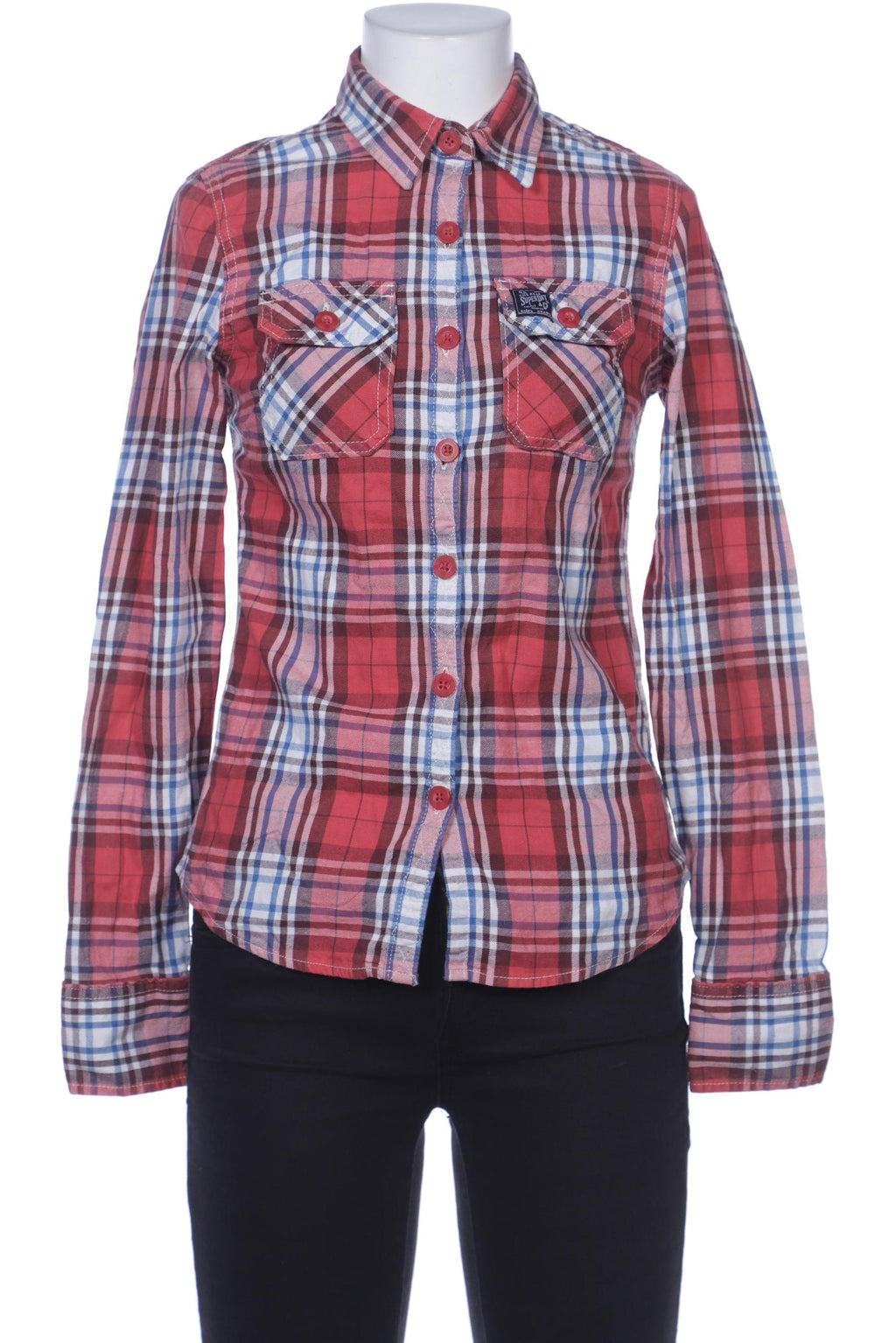 Superdry Women's Blouse Red XS Cotton 10